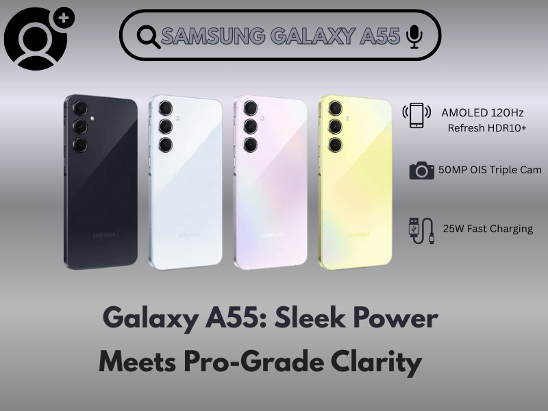 Samsung Galaxy A55 5G with Exynos 1480 processor and Super AMOLED+ display – Reliable smartphone under 30000 in India 2025