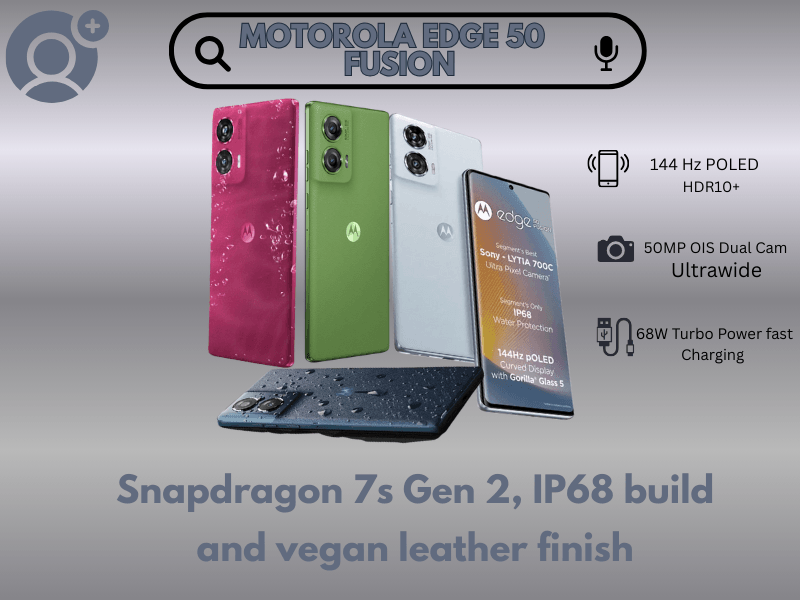 Motorola Edge 50 Fusion with Snapdragon 7 Gen 3 and 144Hz curved pOLED display – Stock Android smartphone under 30000 in India 2025