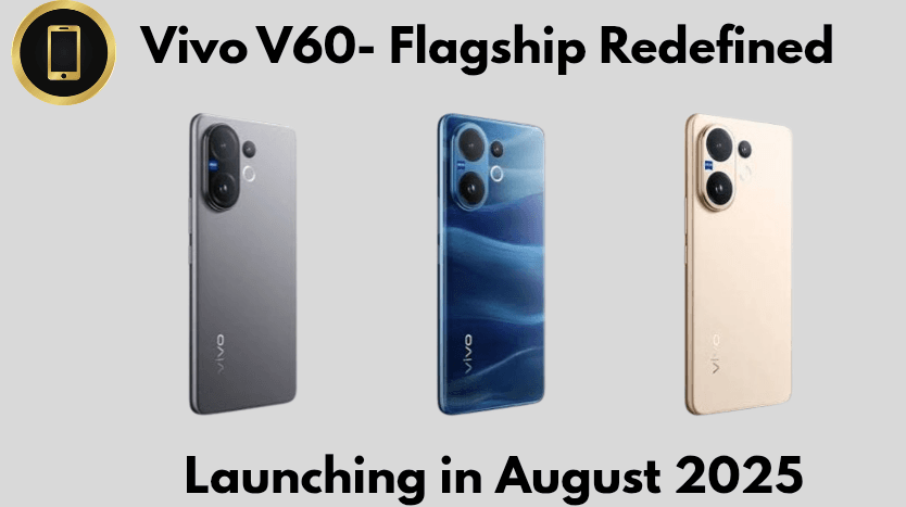 Vivo V60 flagship smartphone render with curved-edge AMOLED display and triple rear camera – expected launch in 2025